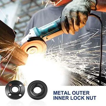 Lenink Wrench Grinder Shaft Nut 7Pcs Durable Tool Set