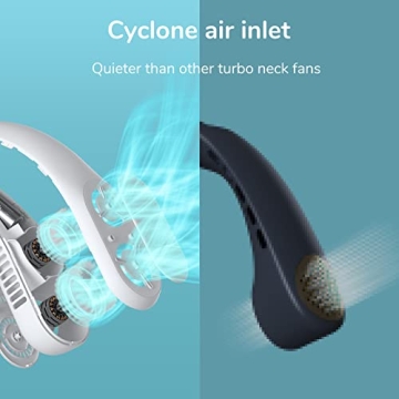 JISULIFE Bladeless Neck Fan - Portable, Quiet, Versatile