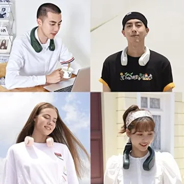 JISULIFE Bladeless Neck Fan - Portable, Quiet, Versatile