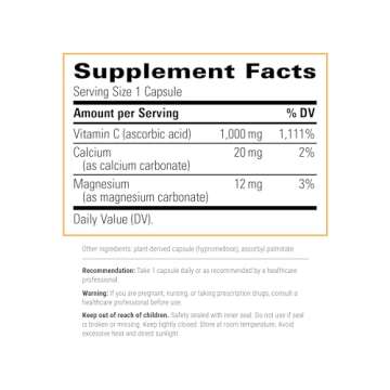 Integrative Therapeutics Buffered Vitamin C Capsules 1,000 mg - Immune Support Supplement* - Antioxi...