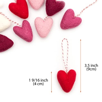 Glaciart Felted Hearts for Creative Valentine's Decor