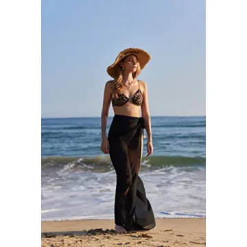 Ekouaer Women's Chiffon Sarong Cover-Up for Beach Style
