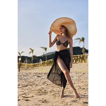 Ekouaer Women's Chiffon Sarong Cover-Up for Beach Style