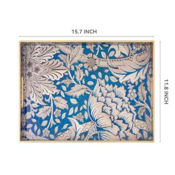 AGIOTA Coffee Table Tray with Handles for Stylish Serving