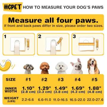 Hcpet Dog Shoes for Small Dogs, Breathable Dog Boots & Paw Protectors for Hot Pavement Winter Snow H...