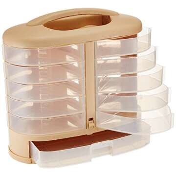 Pioneer Storage Cabinet with 11 See-Through Bins for Crafts