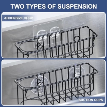 3-in-1 Kitchen Sponge Holder - No Drill & Rust Free