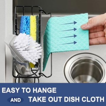3-in-1 Kitchen Sponge Holder - No Drill & Rust Free