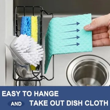 3-in-1 Kitchen Sponge Holder - No Drill & Rust Free