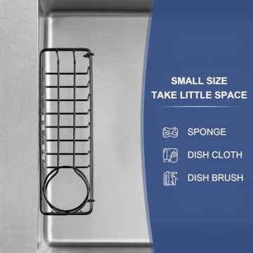 3-in-1 Kitchen Sponge Holder - No Drill & Rust Free