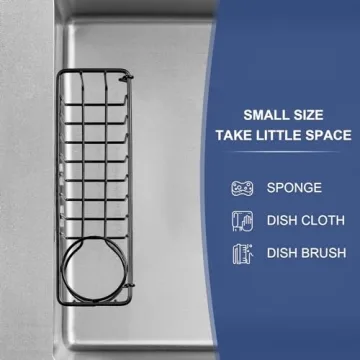 3-in-1 Kitchen Sponge Holder - No Drill & Rust Free