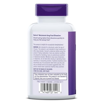 Natrol Melatonin Fast Dissolve Tablets 150 Strawberry Flavor