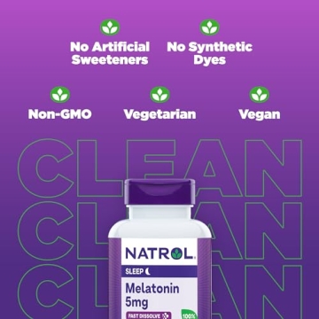Natrol Melatonin Fast Dissolve Tablets 150 Strawberry Flavor