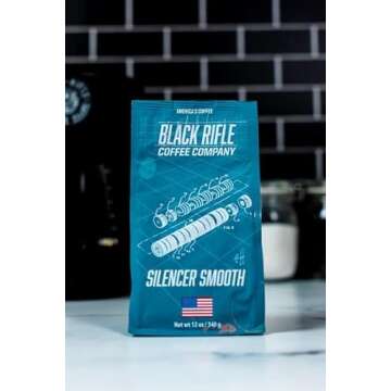 Black Rifle Coffee Company Silencer Smooth, Light Roast Ground Coffee, 12 OZ Bag