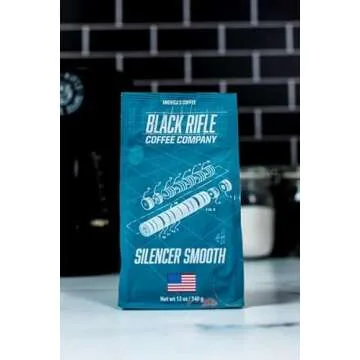 Black Rifle Coffee Company Silencer Smooth, Light Roast Ground Coffee, 12 OZ Bag