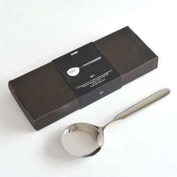 Alessi "Collo-alto" Risotto Serving Spoon - Elegant 18/10 Stainless Steel Design