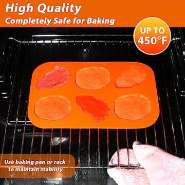 Kamehame Brain and Heart Cake Mold, 2 Pieces Silicone Jello Molds, Halloween Simulation Human Organ Cupcake Muffin Molds, Orange