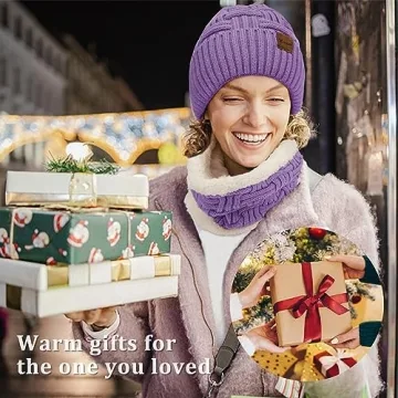 Loritta Winter Set Women Beanie Scarf Gloves Comfortable Warm