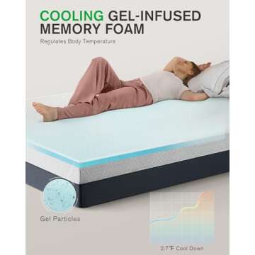 Life Balance 10 Inch Queen Mattress for Comfort and Support