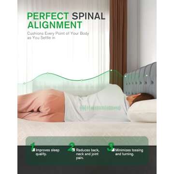 Life Balance 10 Inch Queen Mattress for Comfort and Support