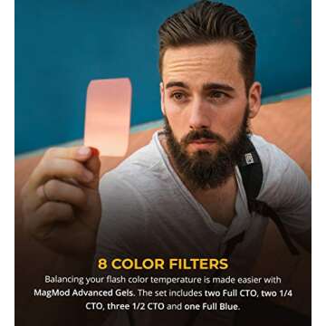 MagMod Advanced Gel Set - Color Correction Gel Kit for Flashes