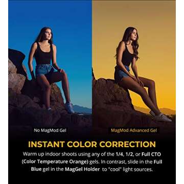 MagMod Advanced Gel Set - Color Correction Gel Kit for Flashes
