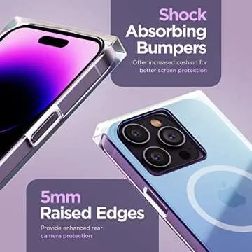 Stylish Case-Mate BLOX iPhone 14 Pro Max Case - Rainbow Frosting