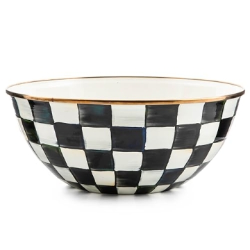 Stunning MACKENZIE-CHILDS Enamel Everyday Bowl - Perfect for Entertaining!