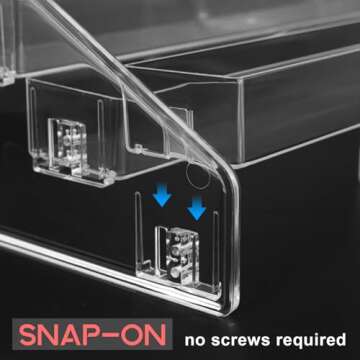 Vowcarol Clear Paint Organizer 7 Layers Craft Rack