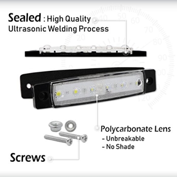 MADCATZ 3.8 Inch White LED Marker Lights - Pack of 20