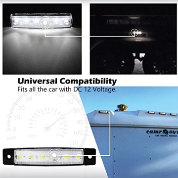 MADCATZ 3.8 Inch White LED Marker Lights - Pack of 20