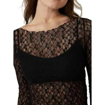 Stylish Remidoo Women's Lace Crop Top for Fashion Lovers