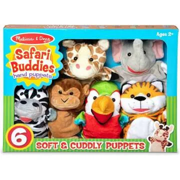 Melissa & Doug Safari Buddies Hand Puppets Set