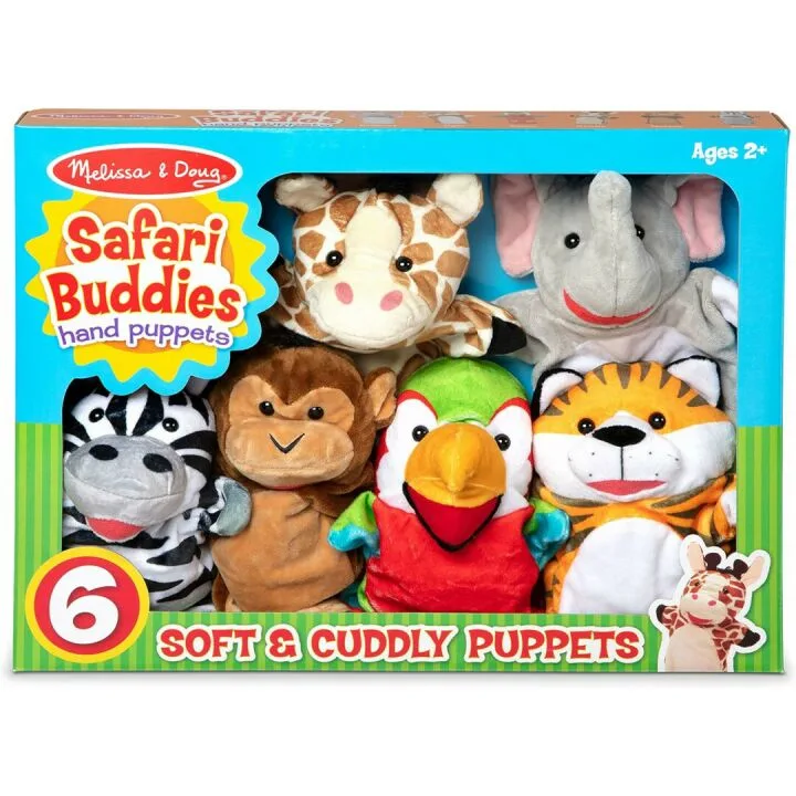 Melissa & Doug Safari Buddies Hand Puppets Set