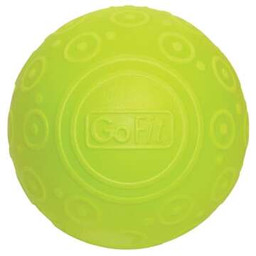 GoFit 5 Inch Massage Ball - Muscle Pain Management, Green