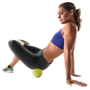GoFit 5 Inch Massage Ball - Muscle Pain Management, Green