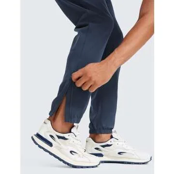 CRZ YOGA Mens 4-Way Stretch Golf Joggers with Pockets 30" - Track Gym Athletic Workout Hiking Pants Electric Blue X-Large