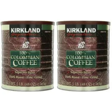 Colombian Coffee Supremo Dark Roast 6 lb Fine Grind