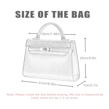 Chic mothgel Women's Mini Leather Satchel Bag in Green