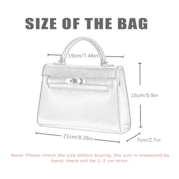 Chic mothgel Women's Mini Leather Satchel Bag in Green