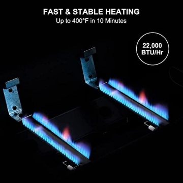 Compact Camplux Flat Top Gas Grill for Easy Outdoor Cooking