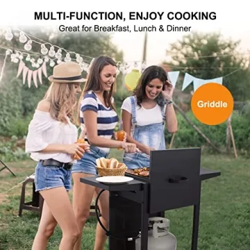 Compact Camplux Flat Top Gas Grill for Easy Outdoor Cooking