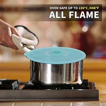 Silicone Lids for Food Storage - Silicone Bowl Covers BPA Free Silicone Suction Lids Silicone Microwave Cover Silicone Pot Covers for Cups Pots Pans Oven Fridge