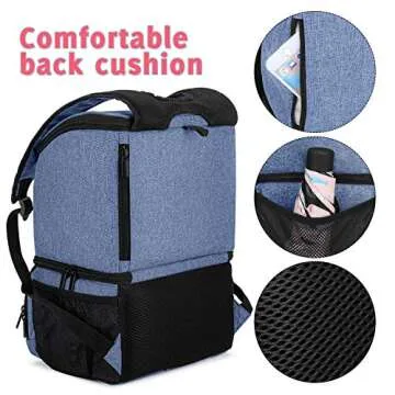 Teamoy Breast Pump Backpack with Cooler for Moms