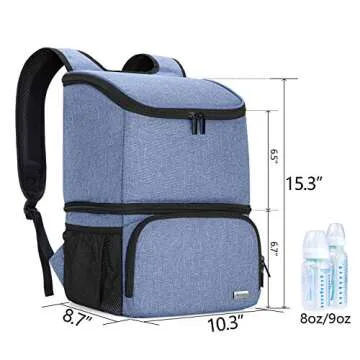Teamoy Breast Pump Backpack with Cooler for Moms