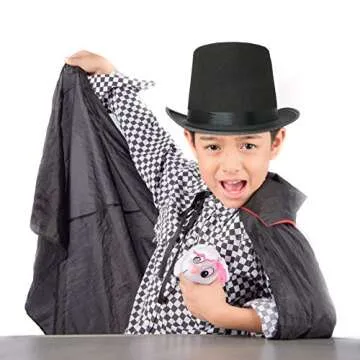 Skeleteen Black Felt Top Hat for Costumes and Parties