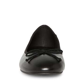 Madden Girl Women's Plie Ballet Flat, Black Paris, 7.5