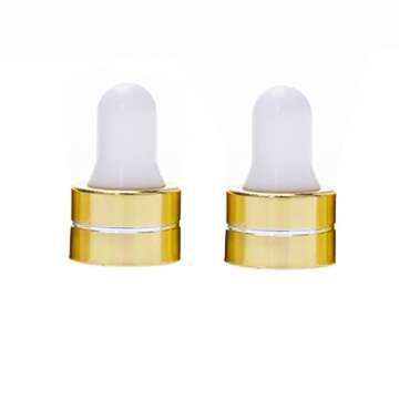 Dropper Bottles - 100Pcs 3ml Clear Mini Essential Oil Bottles with Eye Dropper Dispenser for Perfumes Cosmetic Liquid Aromatherapy Chemistry Lab Sample Storage Jars Vial Containers (Gold Screw Cap)