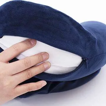 TFTDOUP Memory Foam Neck Pillow for Travel Comfort