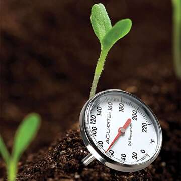 AcuRite 00661 Stainless Steel Soil Thermometer